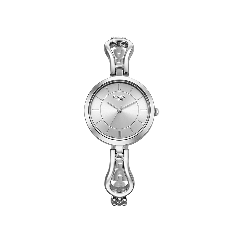 Titan Raga 2727SM01 Analog Stainless Steel Strap Women's Watch