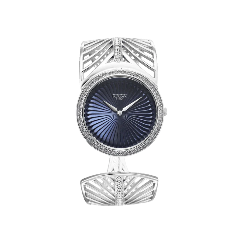 Titan Raga Silver 2.0 95221VM01 Quartz Analog Metal Strap Women's Watch