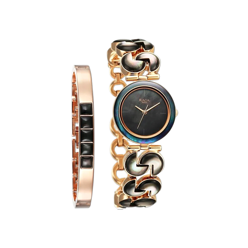 Titan Raga 95233WM02 Quartz Analog Metal Strap Women's Watch