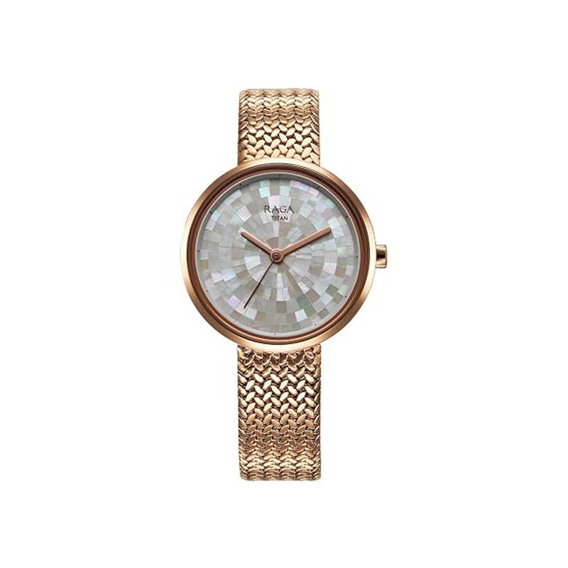 Titan Raga Memoirs 95253WM02 Quartz Analog Metal Strap Women’s Watch