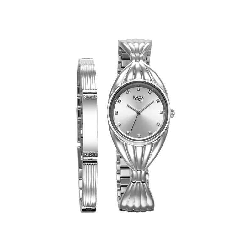 Titan Raga Memoirs 95254SM01 Quartz Analog Metal Strap Women's Watch