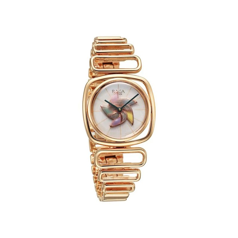 Titan Raga Memoirs 95256WM01 Quartz Analog Metal Strap Women's Watch