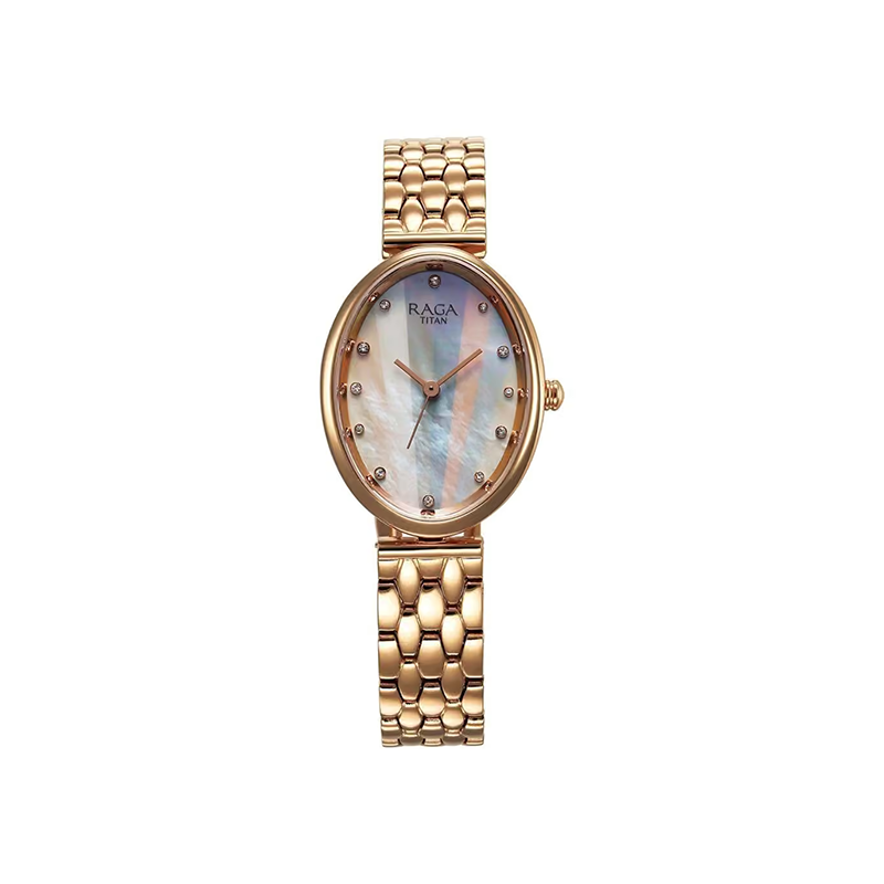 Titan Raga Memoirs 95258WM01 Quartz Analog Metal Strap Women's Watch