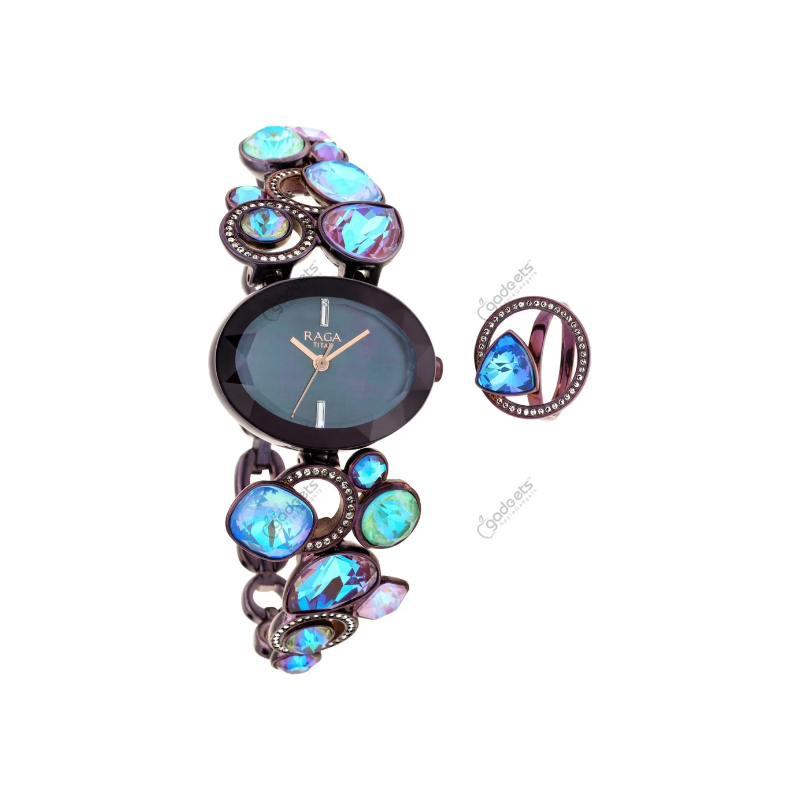 Titan Raga Moments Of Joy NT95126QM01F Quartz Analog Maroon Metal Strap Women’s Watch