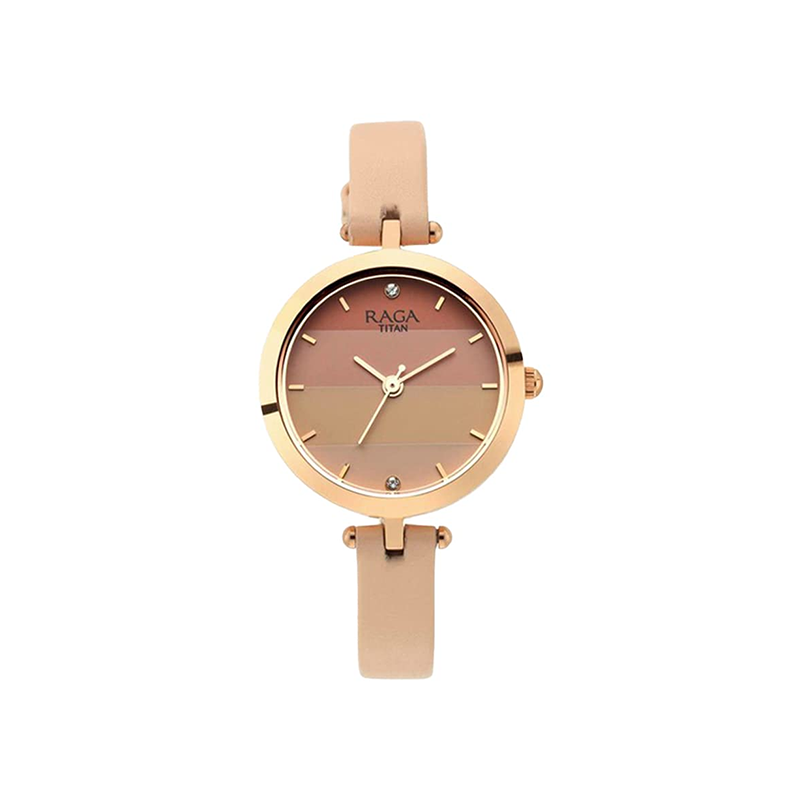 Titan Raga Quartz 2606WL02 Analog Leather Strap Women's Watch