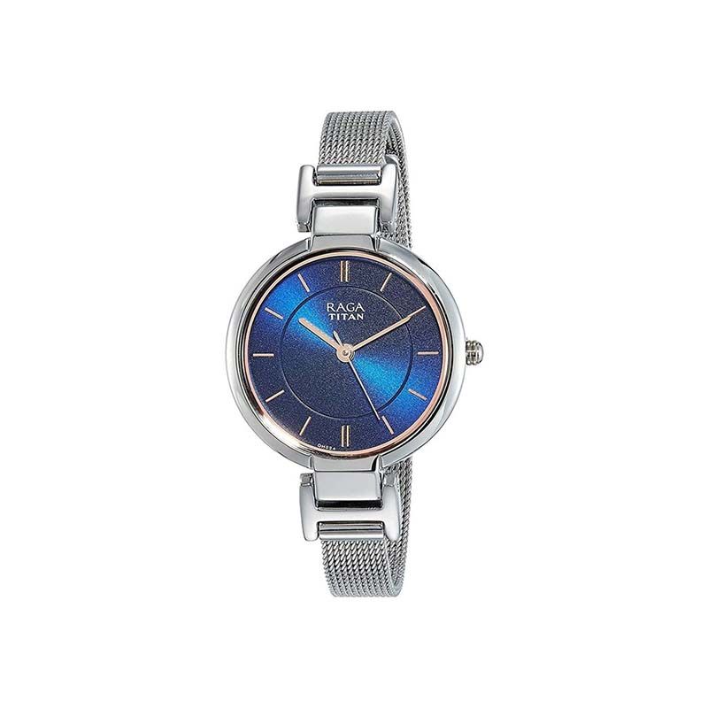 Titan Raga Quartz 2608SM02 Analog Metal Strap Women's Watch