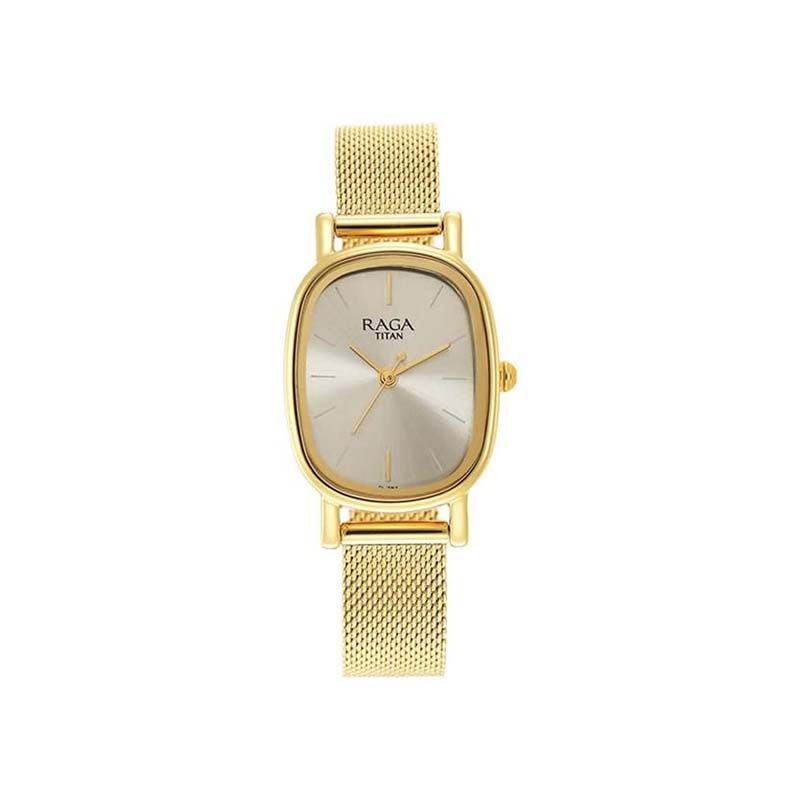 Titan Raga Quartz 2665YM01 Analog Stainless Steel Strap Women's Watch