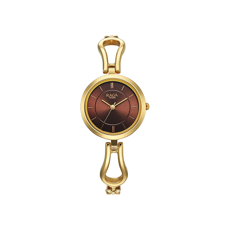 Titan Raga Quartz 2727YM01 Analog Stainless Steel Women's Watch