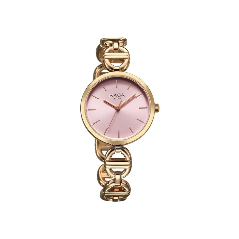 Titan Raga Showstopper 95353WM01 Quartz Analog Metal Strap Women's Watch