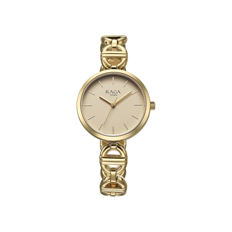 Titan Raga Showstopper 95353YM01 Quartz Analog Metal Strap Women's Watch