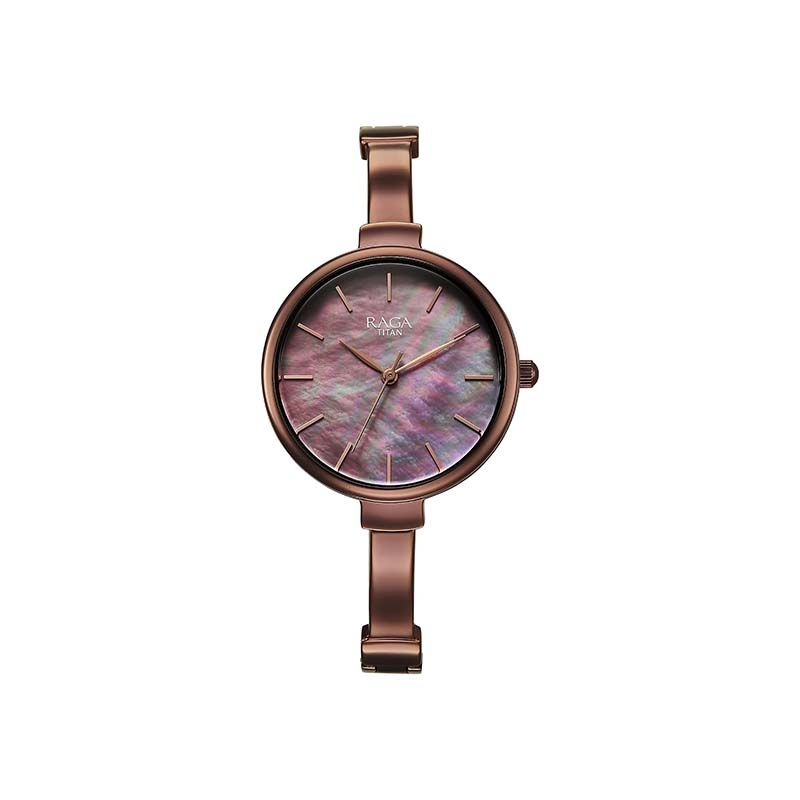 Titan Raga Showstopper Quartz 95273QM01 Analog Metal Strap Women's Watch