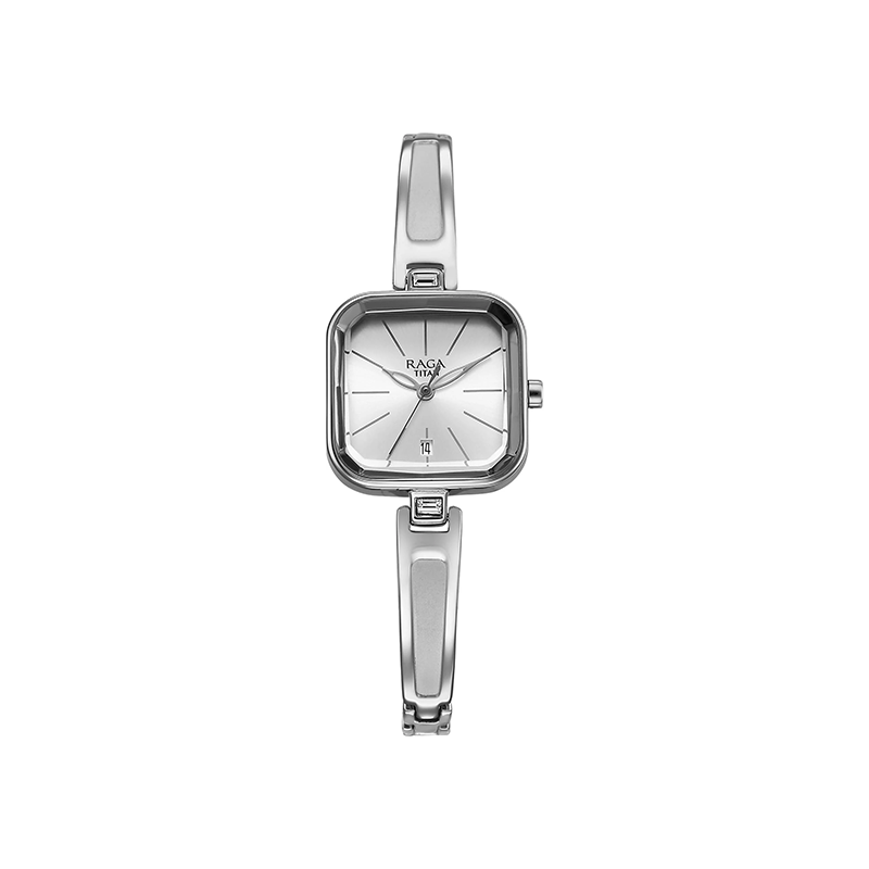 Titan Raga Viva 2607SM02 Quartz Analog Date Metal Strap Women’s Watch