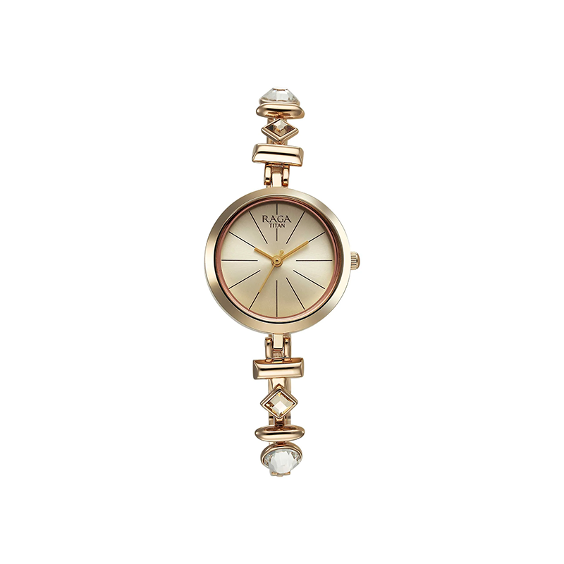 Titan Raga Viva Quartz 2606WM12 Analog Stainless Steel Women's Watch