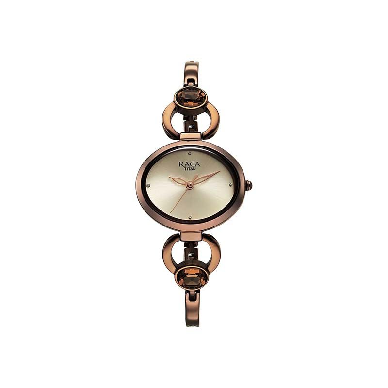 Titan Raga Viva Quartz 2621QM02 Analog Metal Strap Women's Watch