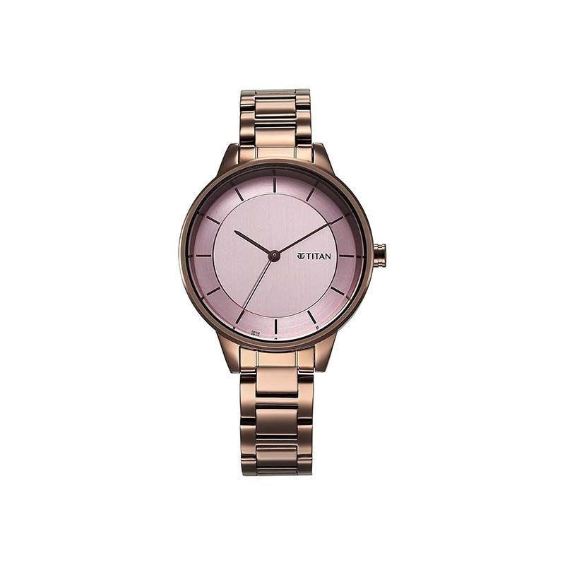 Titan Razzle Dazzle Quartz 2648QM02 Analog Stainless Steel Strap Women's Watch