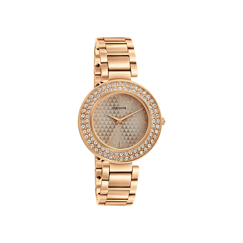 Titan Sonata Blush It Up 87033WM01 Analog Stainless Steel Strap Women's Watch