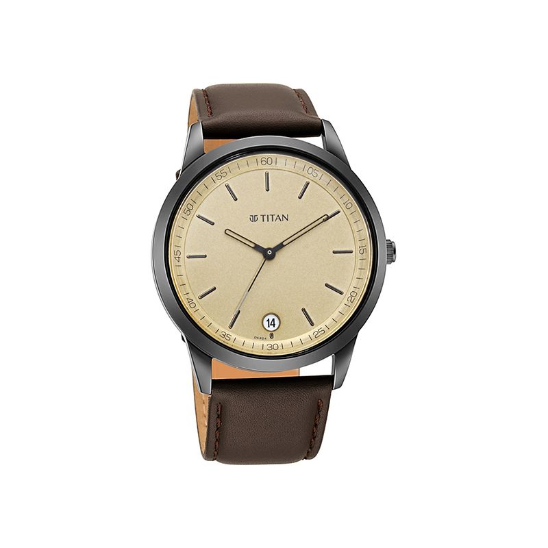 Titan Timeless 1806NL02 Leather Strap Men's Watch