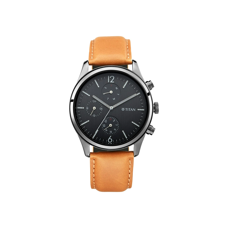 Titan Workwear 1805NL02 Leather Strap Men's Watch