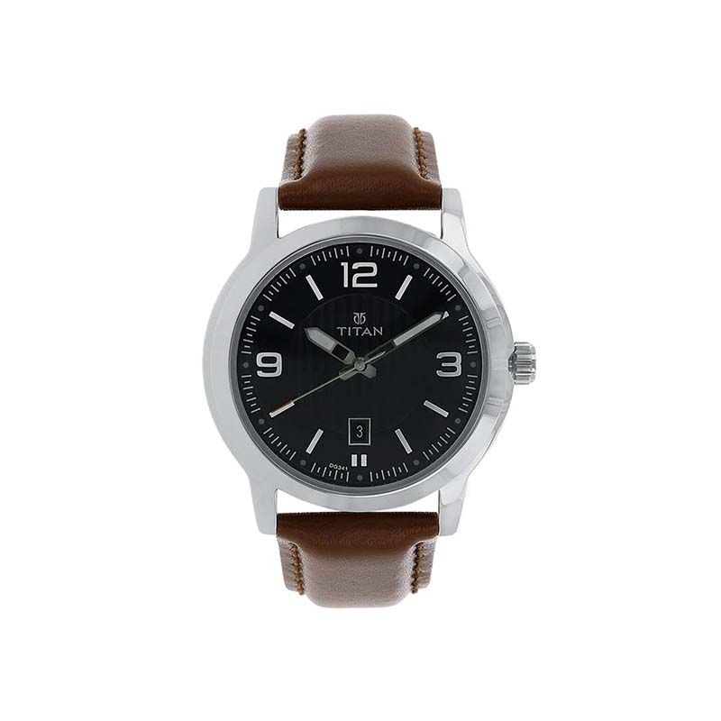 Titan Workwear Quartz 1730SL02 Analog Leather Strap Men’s Watch