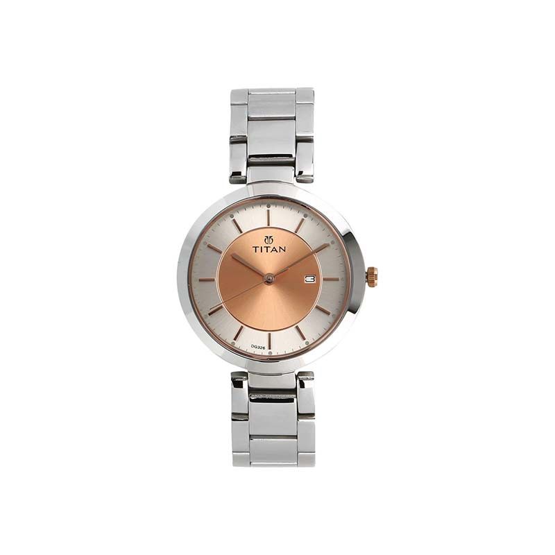 Titan Workwear Quartz 2480KM01 Analog Stainless Steel Strap Women’s Watch