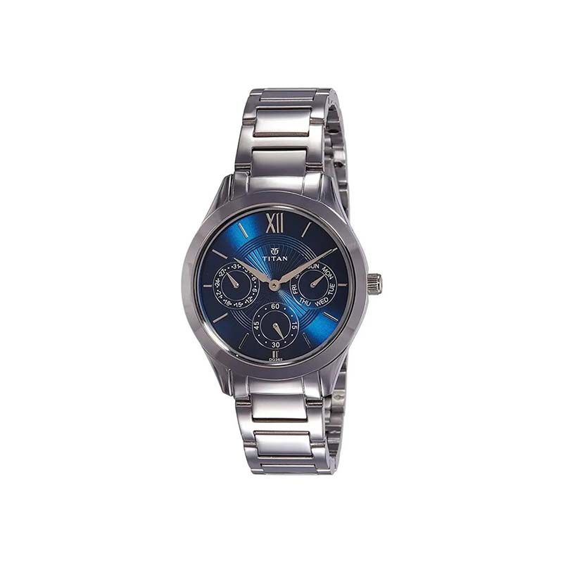 Titan Workwear Quartz 2570SM01 Analog Stainless Steel Strap Women's Watch