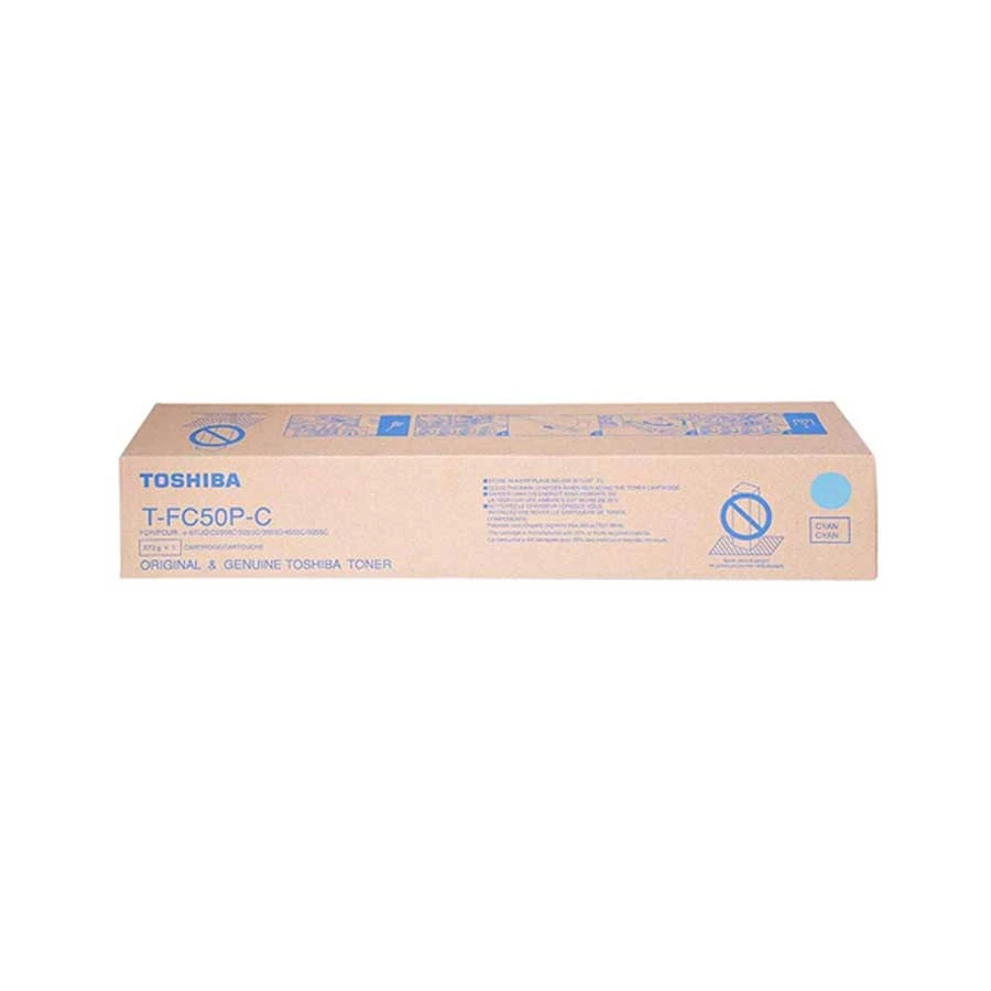 Toshiba T-FC50P-C Cyan Original Toner for Toshiba Photocopier (Only for P series Copier)