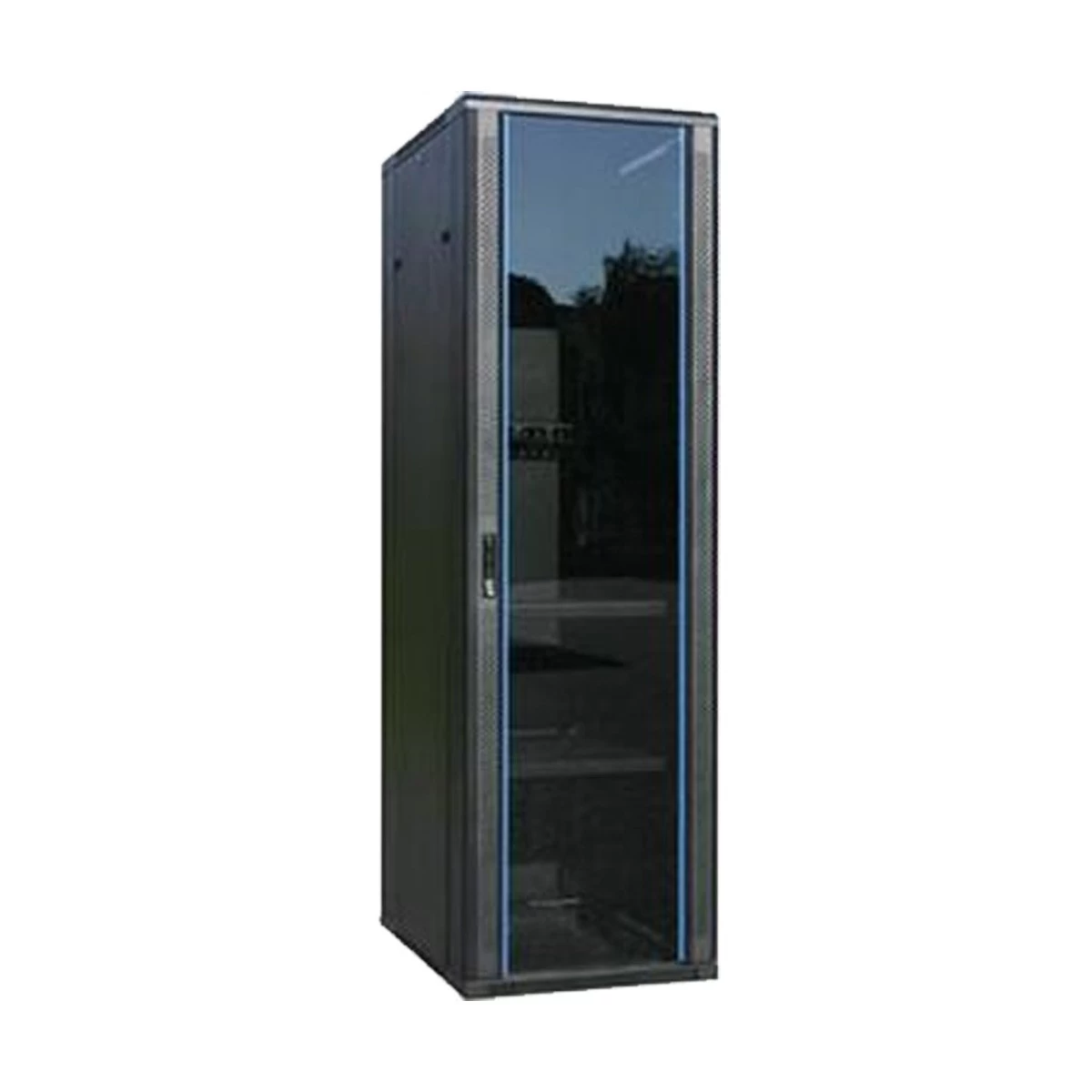 Toten 32U 600x1000 Standing floor server cabinet with toughened glass front door and vanted plate rear door
