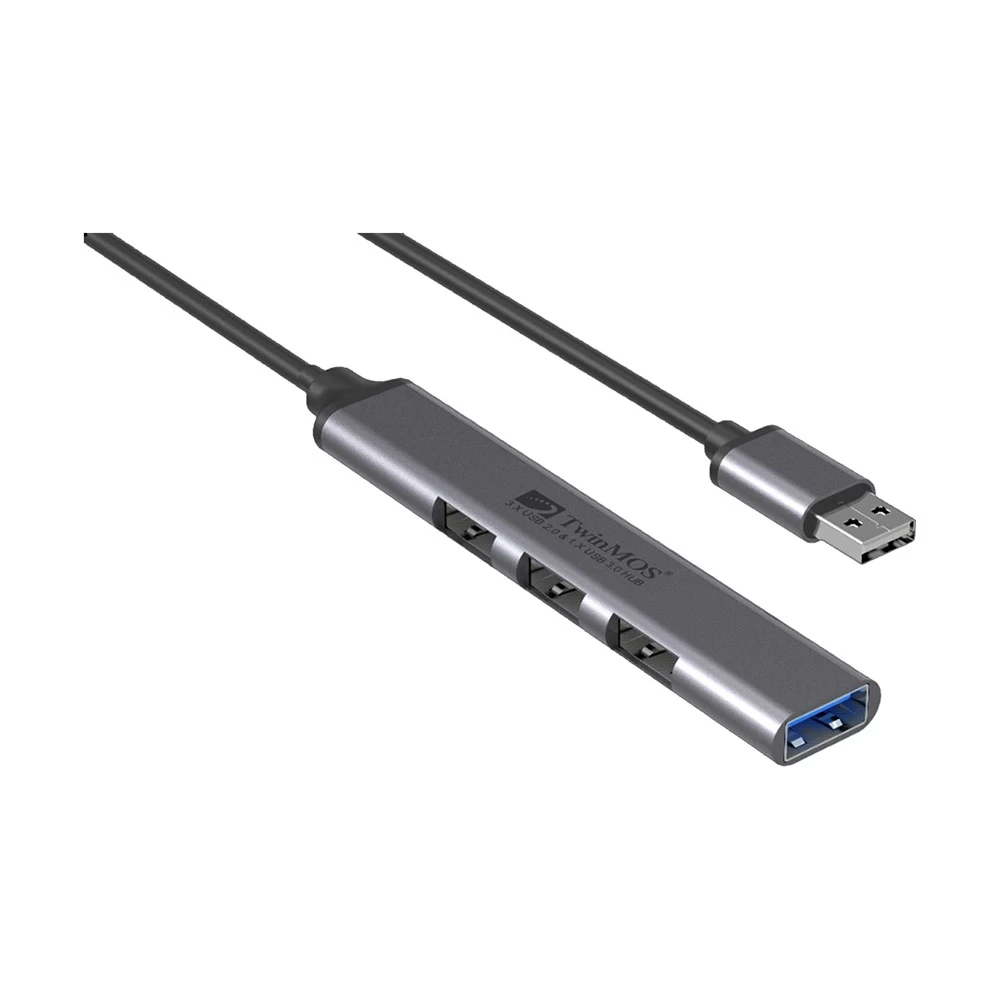 TwinMOS 4 Port USB 3.0 & 2.0 Metal HUB #EZEEHUB-23L