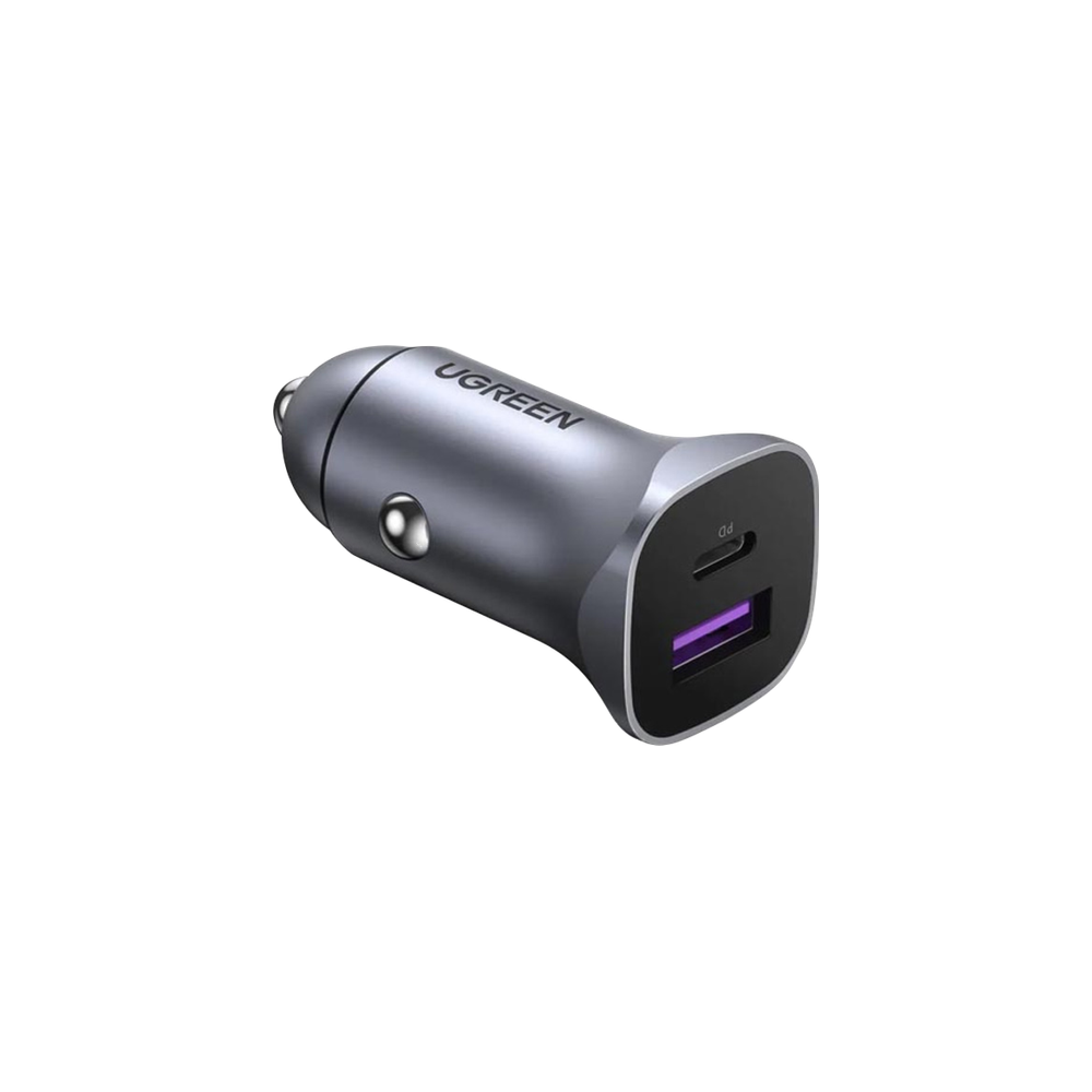 Ugreen A+C Dual-Port Car Charger PD30W+SCP22.5W (CD130)