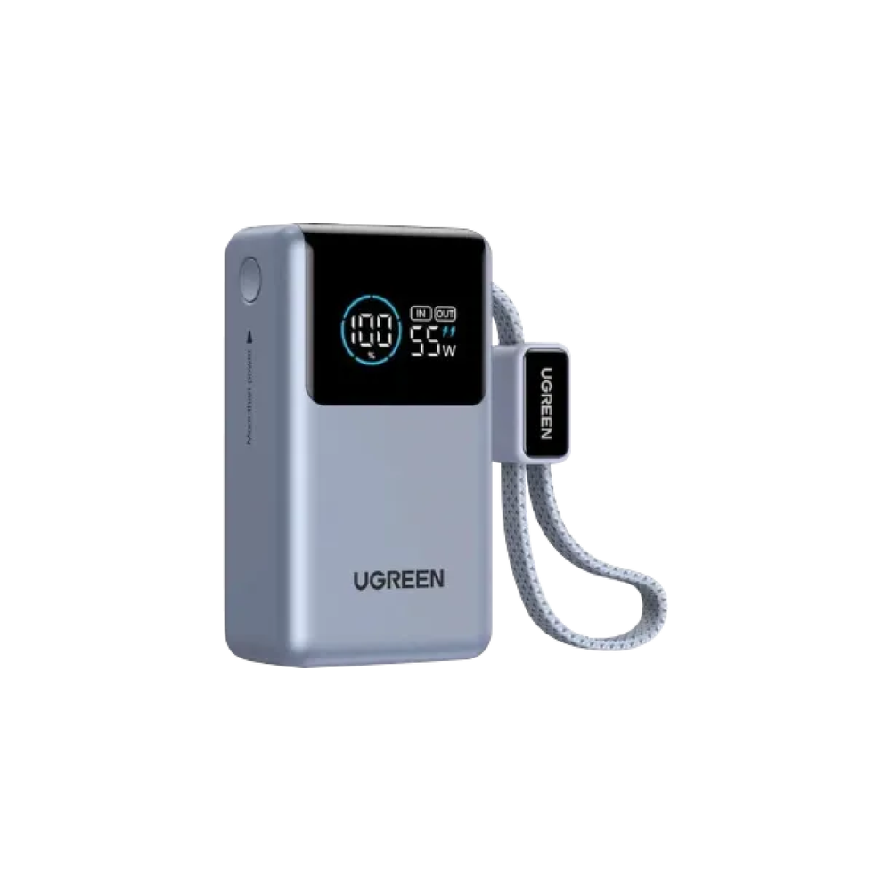 Ugreen Nexode 55W Built in Cable Power Bank 10000mAh (PB727)