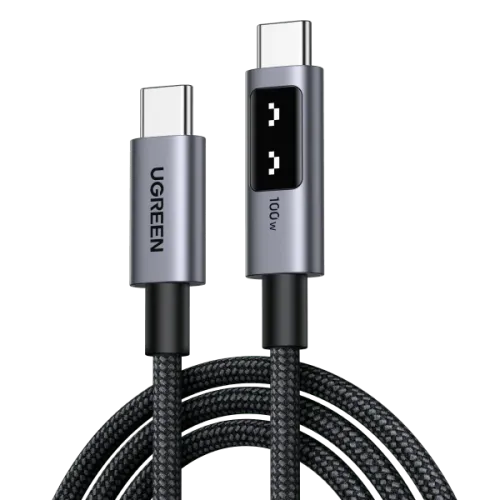 Ugreen Uno 100W USB Type-C Cable With LED Display #35501