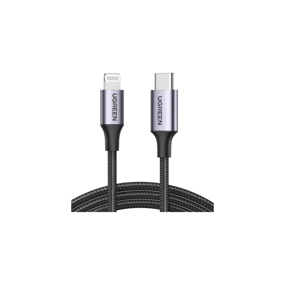 Ugreen USB-C to Lightning PD Fast Charging 3A Max Black 1m (US532)