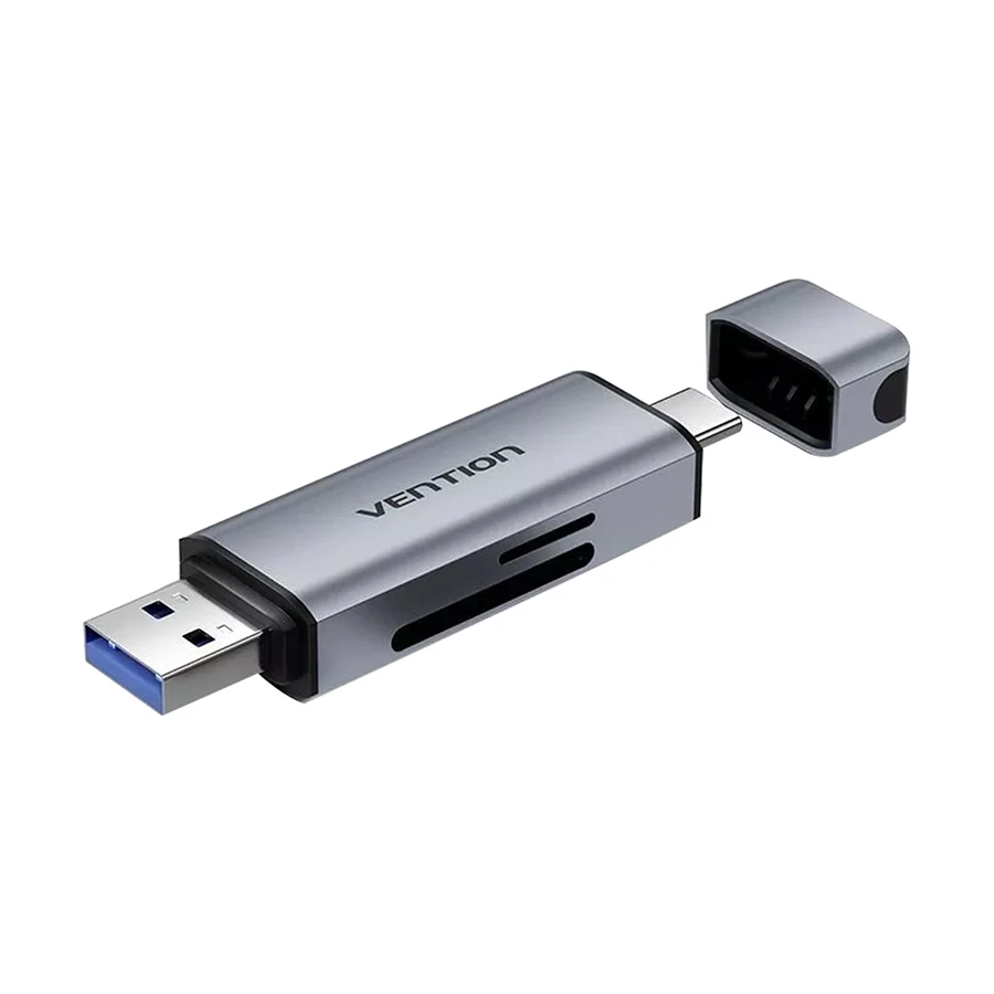 Vention CLLH0 USB Type-C & USB Male to SD/TF Card Reader #CLLH0