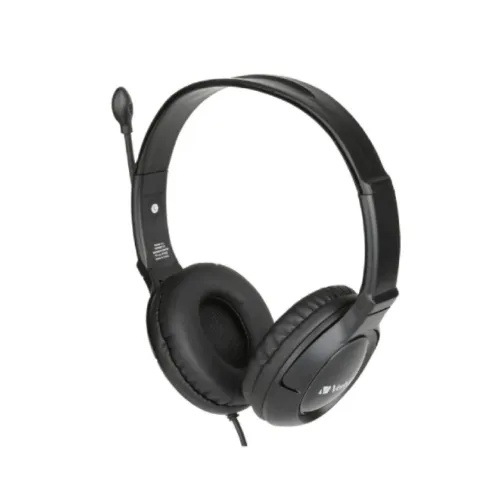 Verbatim Noise Cancelling 3.5mm Headset with Boom Mic #66705