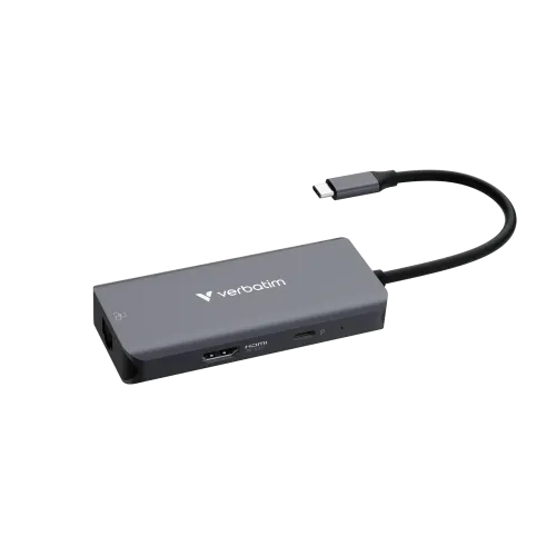 Verbatim Essentials 6 in 1 Multifunctional Type-C Hub With RJ45