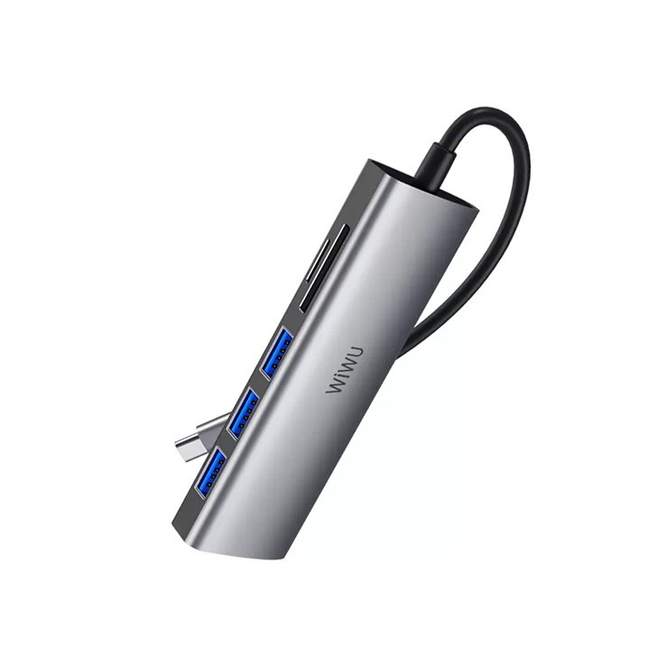 WiWU Alpha 5 in 1 Laptop USB C Hub 532ST - official view 2