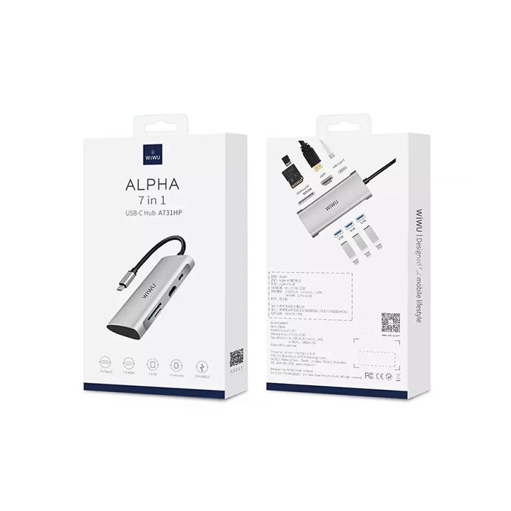WiWU Alpha 7-in-1 USB-C Hub A731HP - official view 2