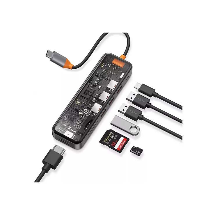 WiWU Cyber Hub 8 in 1 USB-C Multiport Adapter Dock - official view 2