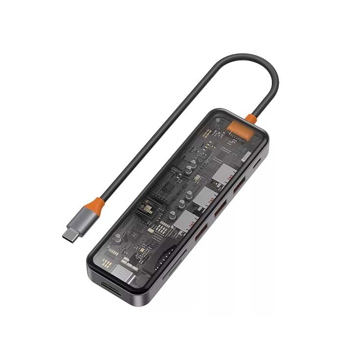 WiWU Cyber Hub 8 in 1 USB-C Multiport Adapter Dock