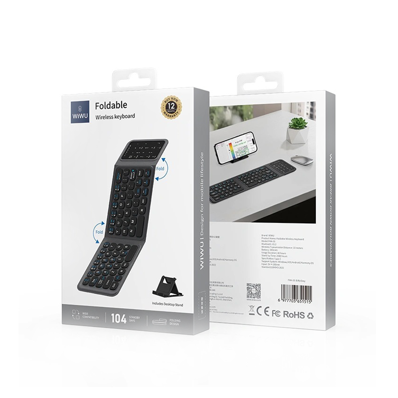 WiWU FMK-05 Portable Foldable Wireless Keyboard - official view 4
