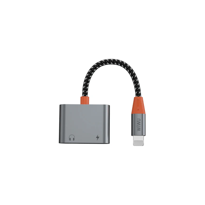 WIWU LT07 Lightning to Lightning & 3.5mm Audio Adapter
