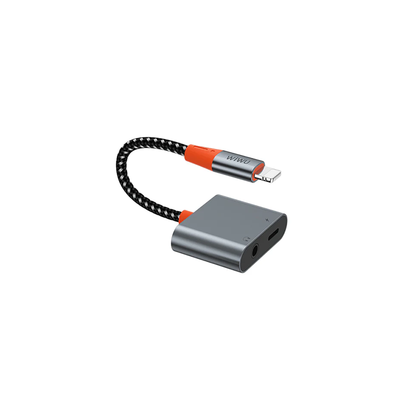 WIWU LT07 Lightning to Lightning & 3.5mm Audio Adapter - official view 2
