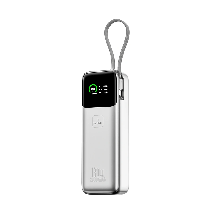 WiWU Power Mega 20000mAh 130W Power Bank with Digital Display