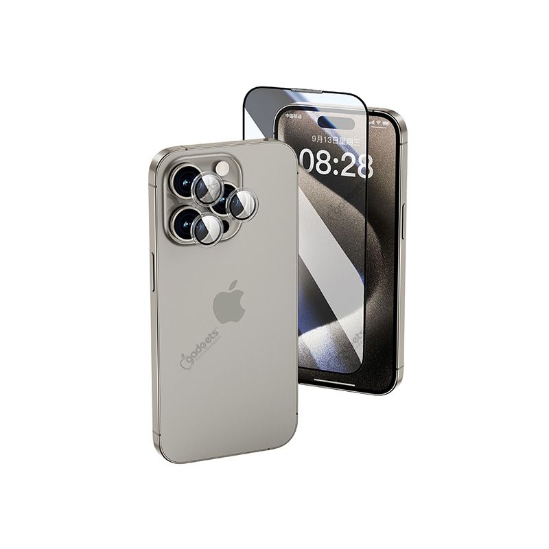 WiWU WI-IP002 2 in 1 Combo Duo Screen + Lens Tempered Glass Set for iPhone 16 Series
