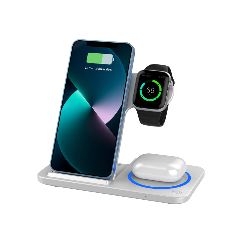 WIWU Wi-W020 3 in 1 Foldable Wireless Charger
