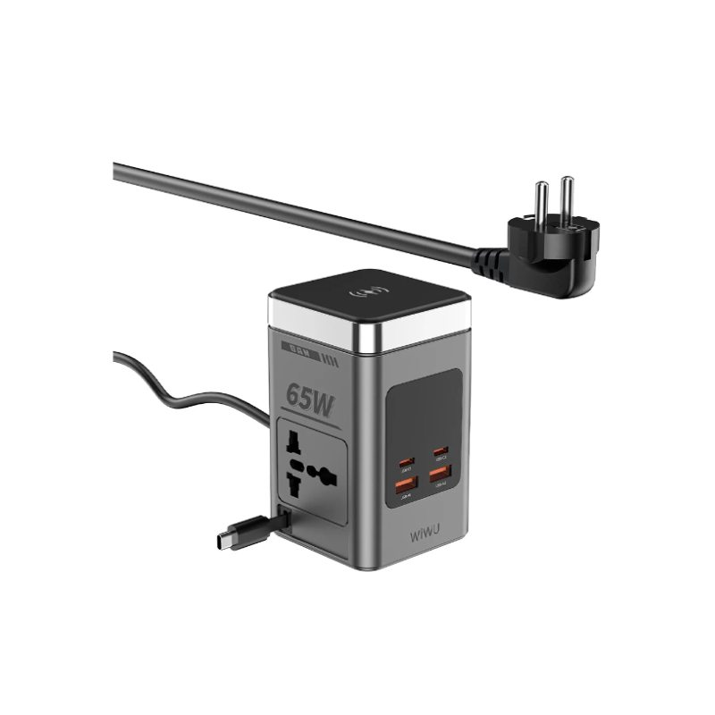 WiWU Wi-W040 8-in-1 GaN Desktop Power Station – 65W - official view 2