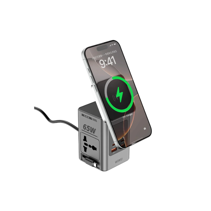WiWU Wi-W040 8-in-1 GaN Desktop Power Station – 65W - official view 4