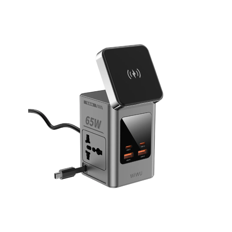 WiWU Wi-W040 8-in-1 GaN Desktop Power Station – 65W - official view 3