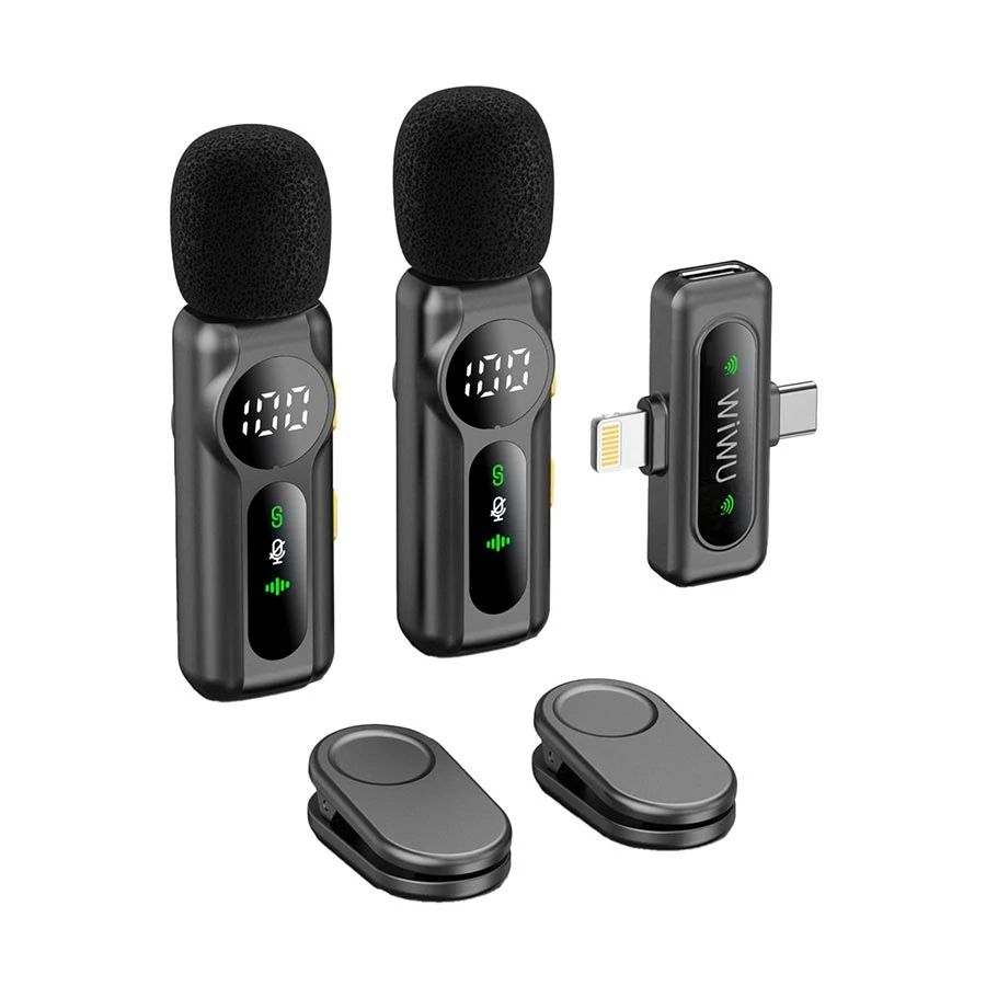 WiWU Wi-WM007 Dual ANC Mini Wireless Microphone For Type-C & Lightning