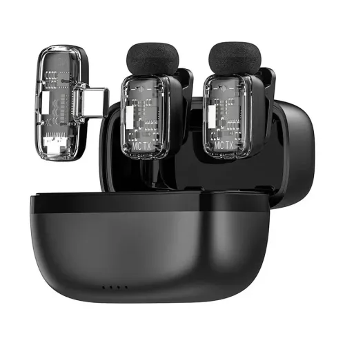 WiWU Wi-WM008 Dual Wireless Lavalier Microphone